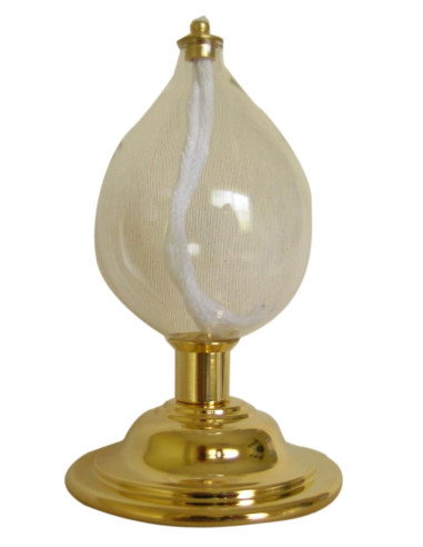 Candelabro Sencillo Pie Dorado Con...
