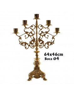 Candelabro Altar 5 Velas 65...