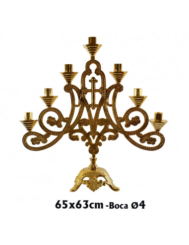 Candelabro Altar 7 Velas Signo...