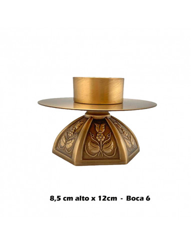 Candelero Base Hexagonal Adorno...