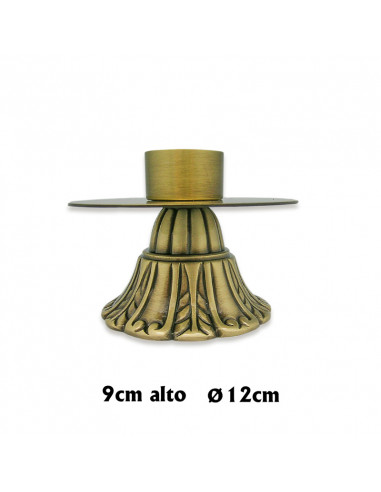 Candelabro Bronce 18Cm Triangular Pie...
