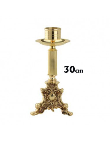 Candelabro Bronce 30Cm Triangular Pie...