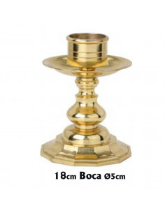 Candelabro Bronce 18cm Pie...