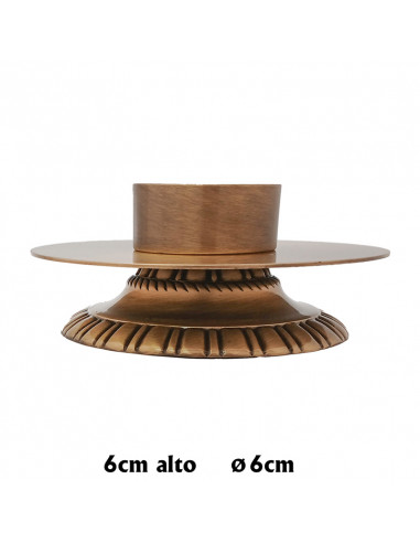 Candelero 7001 Niquel Gajos Corona...