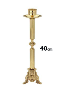 Candelabro Bronce 40Cm Pie...