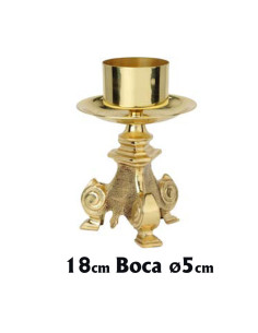 Candelabro Bronce 18Cm Pie...