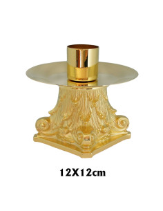 Candelero Columna Dorado...