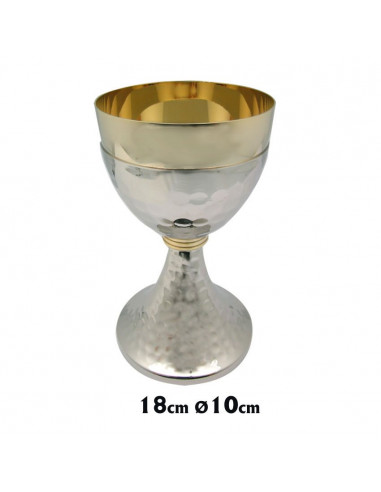 Caliz Metal Niquel Martilleado...