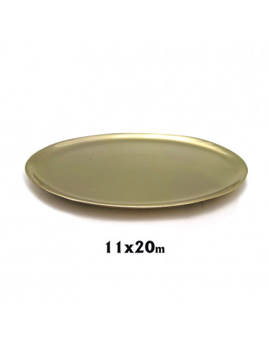 Bandeja Comunion Oval Dorada 20X11cm