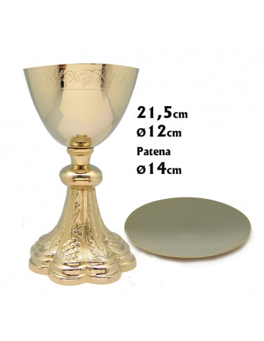 Bandeja Comunion Oval Dorada 18Cm Con...