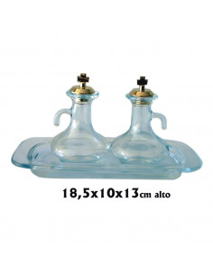 Vinajera Cristal Lisa Tapon...