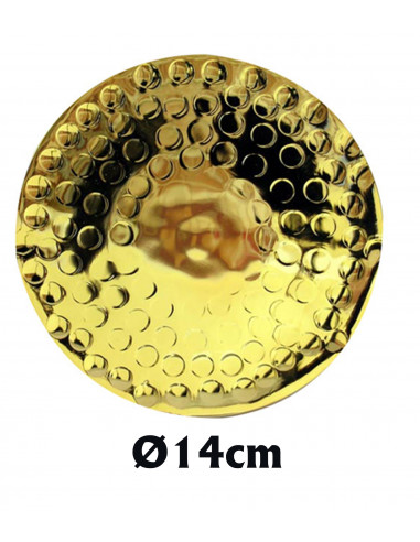 Patena Caliz 14Cm Martilleada Dorada...