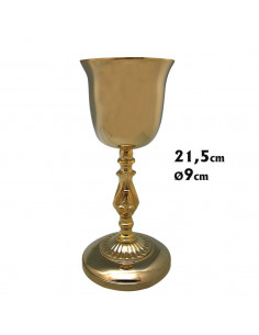 Caliz Metal Nudo Alto Pie...