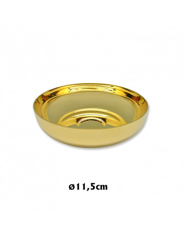 Patena Dorada 12Cm Lisa Borde Alto