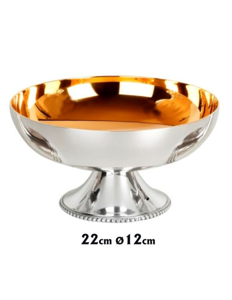 Copon Patena Metal Plateado N5402 Con Pie 9Cm