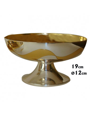 Copon Patena Metal Plateado Ondas...