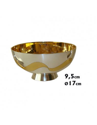 Copon Patena Metal Plateado Ondas...