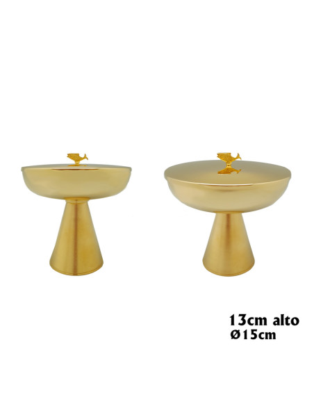 Copon Comunion Dos Especies Con Caliz Bañado Orotapa Con Pez