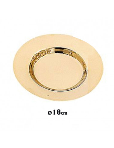 Patena Caliz Plato 18Cm Dorada Oro N5564