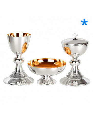 Caliz Metal Dorado Cordon Cincelado...