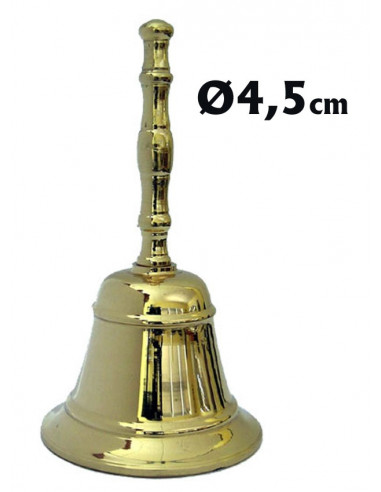 Campana Bronce 5Cm Niquelada Altura 10Cm