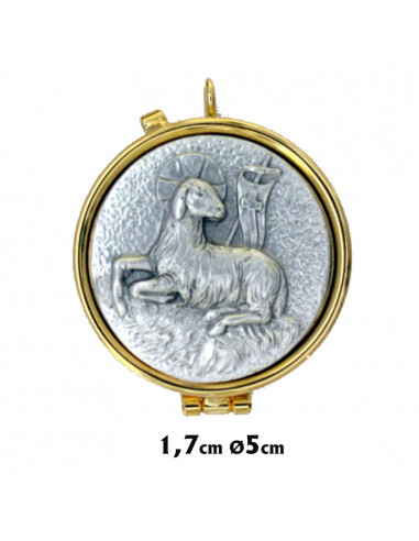 Portaviatico Relieve Paloma Con Alfa Y Omega