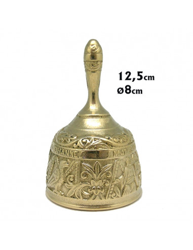 Campana Metal Dorada Evangelistas 8cm...