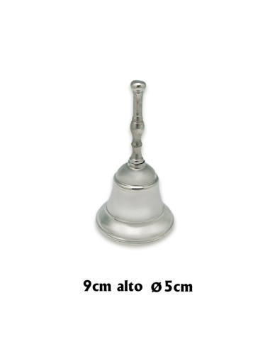 Campana Bronce 5Cm Niquelada Altura 10Cm