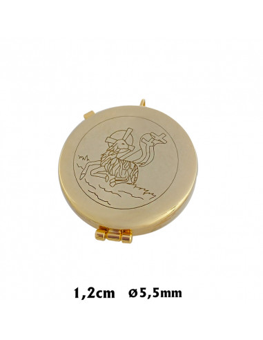 Portaviatico Dorado Cordero Grabado N510