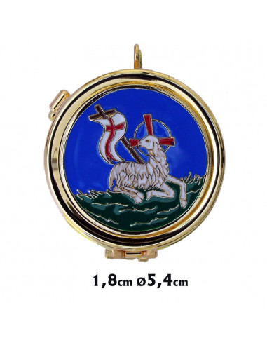 Portaviatico Dorado Esmalte Cordero