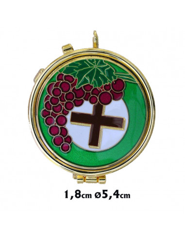 Portaviatico Esmalte Uva Y Cruz