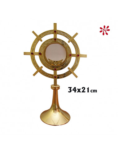 Custodia Dorada Circular 34X21cm Con...