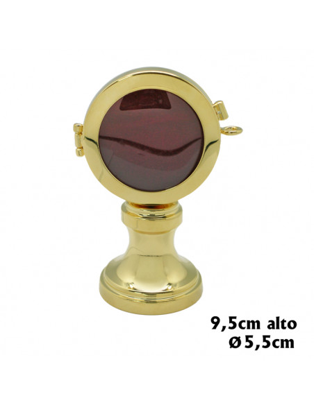 Portarelicario Dorado Con Base 9. 5Cm Alto Y 5. 5Cm Diametro