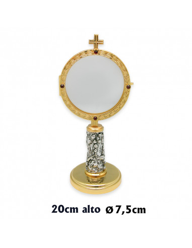 Custodia Dorada Redonda 20Cm Con Cruz...