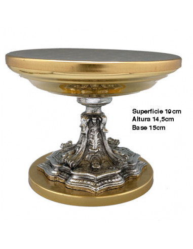 Tabor Dorado Con Nudo Plateado Adorno...