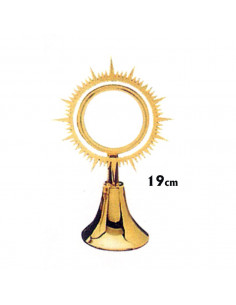 Custodia Metal Dorada Cruz...