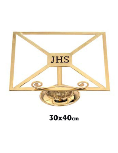 Atril Altar Bronce 40X30cm Pie Redondo