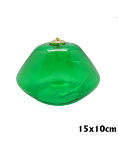 Lampara Cristal Verde...