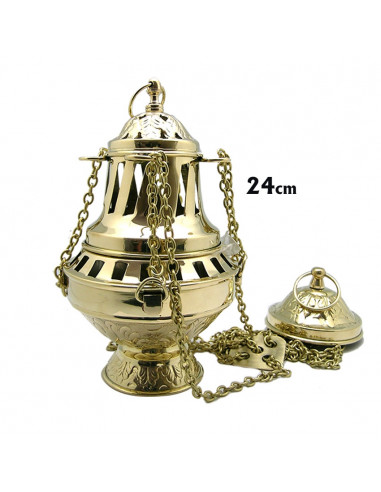 Incensario Metal Dorado Estilo...