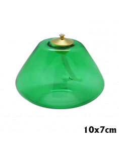 Lampara Cristal Verde...