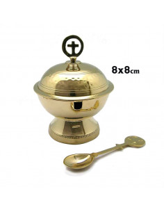 Naveta Dorada Labrada 10x14cm