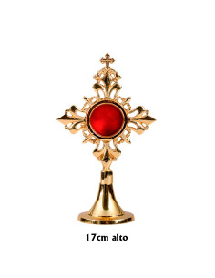 Relicario Dorado Cruces 17 cm