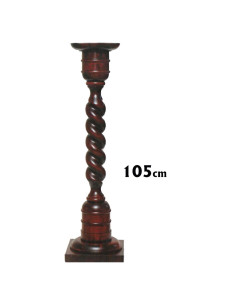 Cirial Madera Nogal Columna...