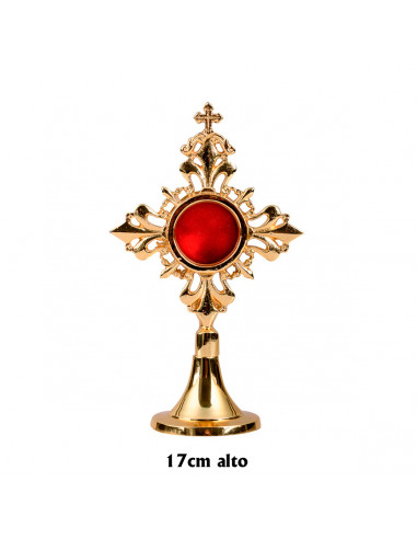 Relicario Dorado Cruces 17 cm