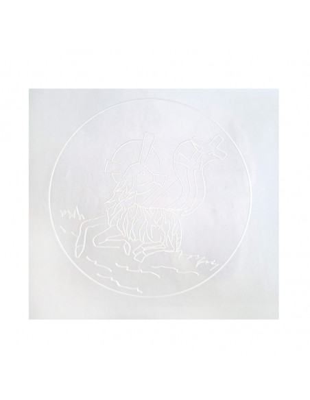 Atril Metacrilato Grabado Cordero 36x27x13cm