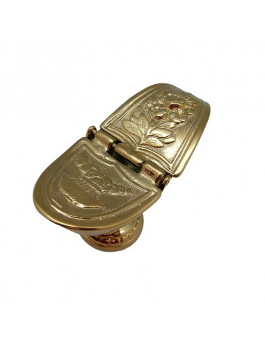 Naveta Dorada Labrada 10X14cm