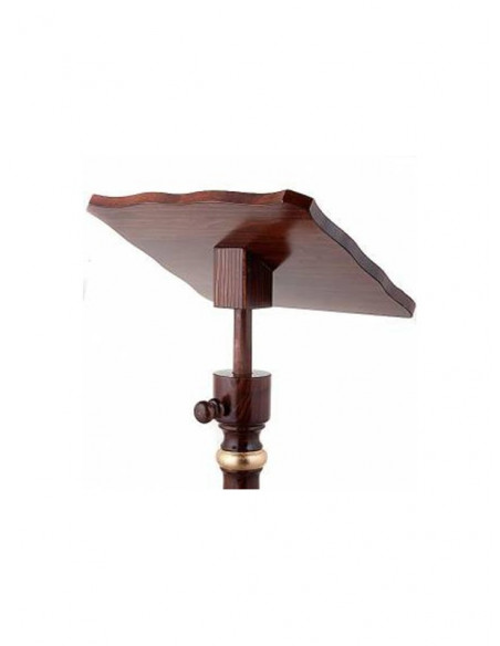 Atril Sede Madera Alto Columna Torneada Linea Oro