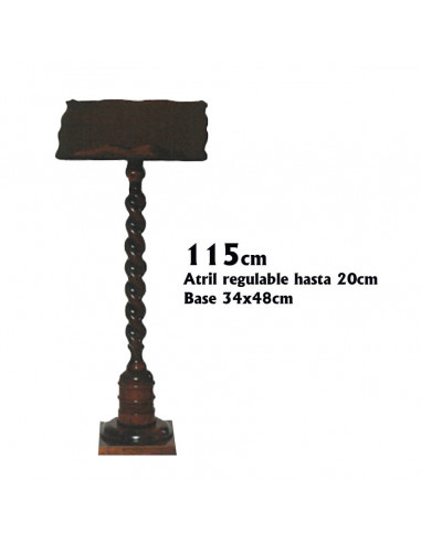 Atril Sede Madera Pie Salomonico...