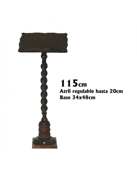 Atril Madera 30X35cm Tono Oscuro