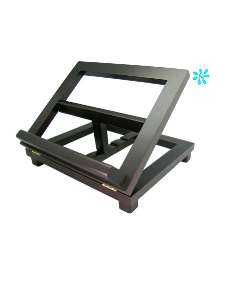 Atril Madera 2 Columnas Color Madera Oscura